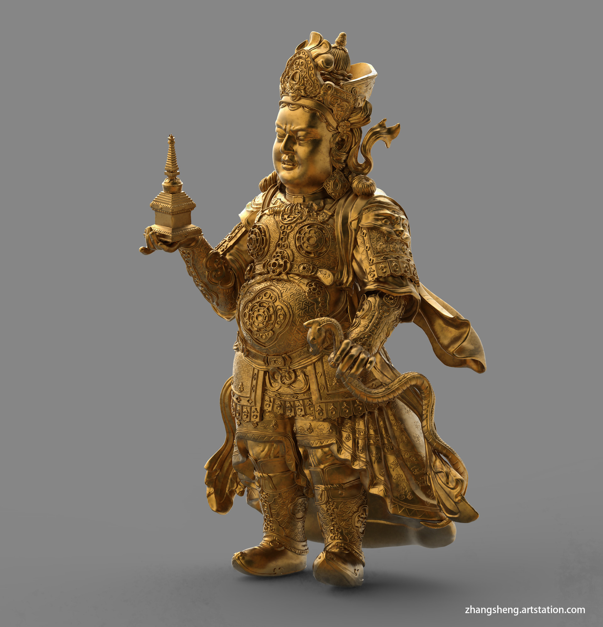 ZSZS 张盛- Virūpākṣa（广目天王）