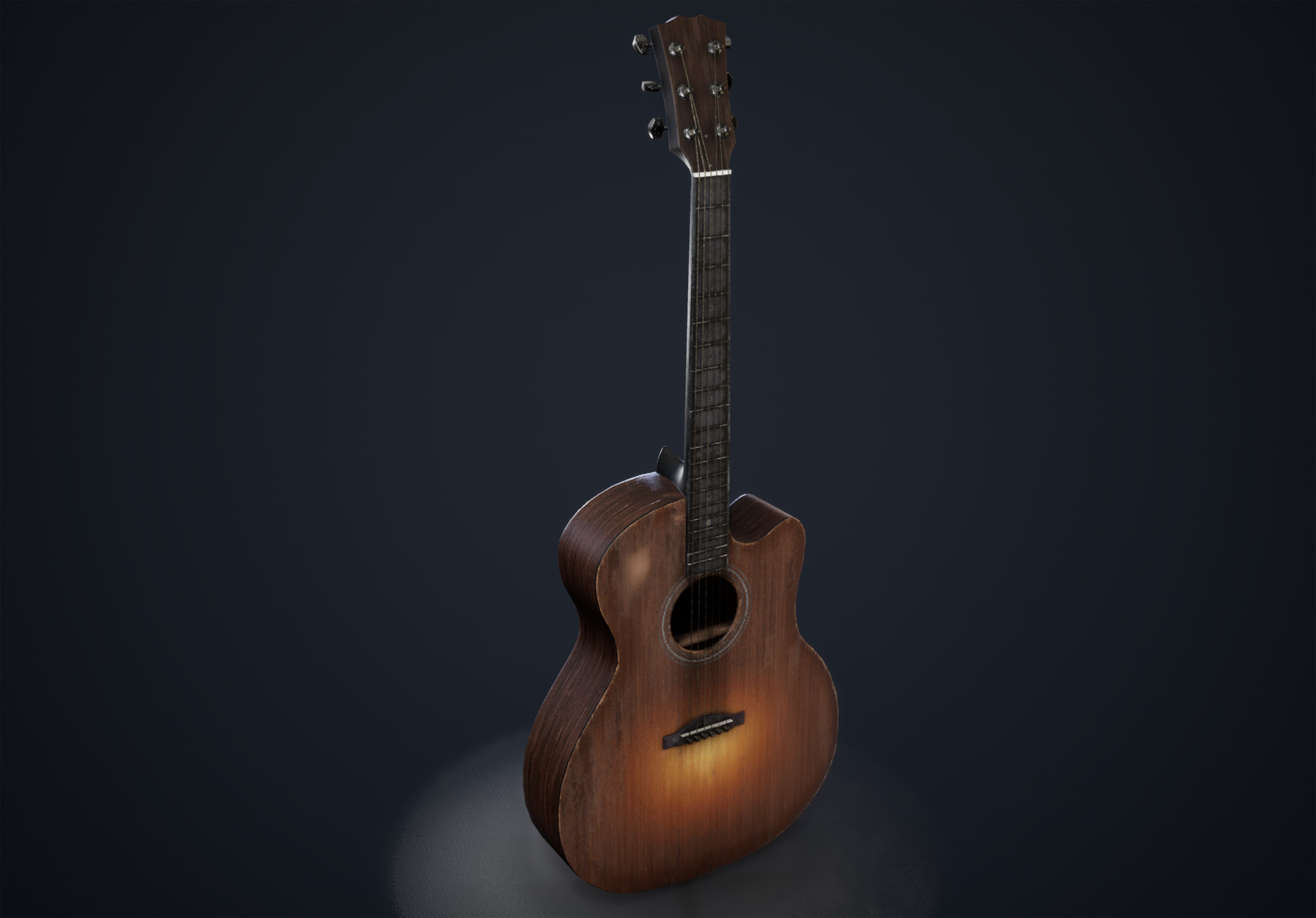Ellie and Guitar 3D Model V2