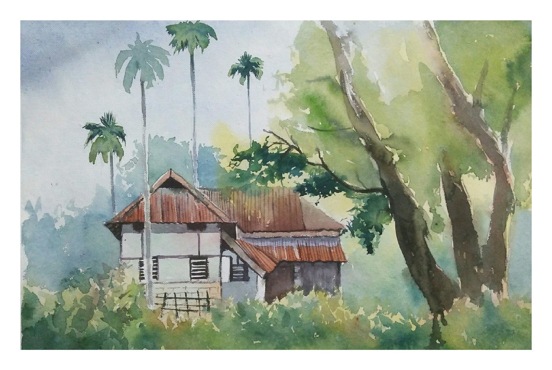 Artstation Watercolour Outdoor Bhaskarjyoti Saikia