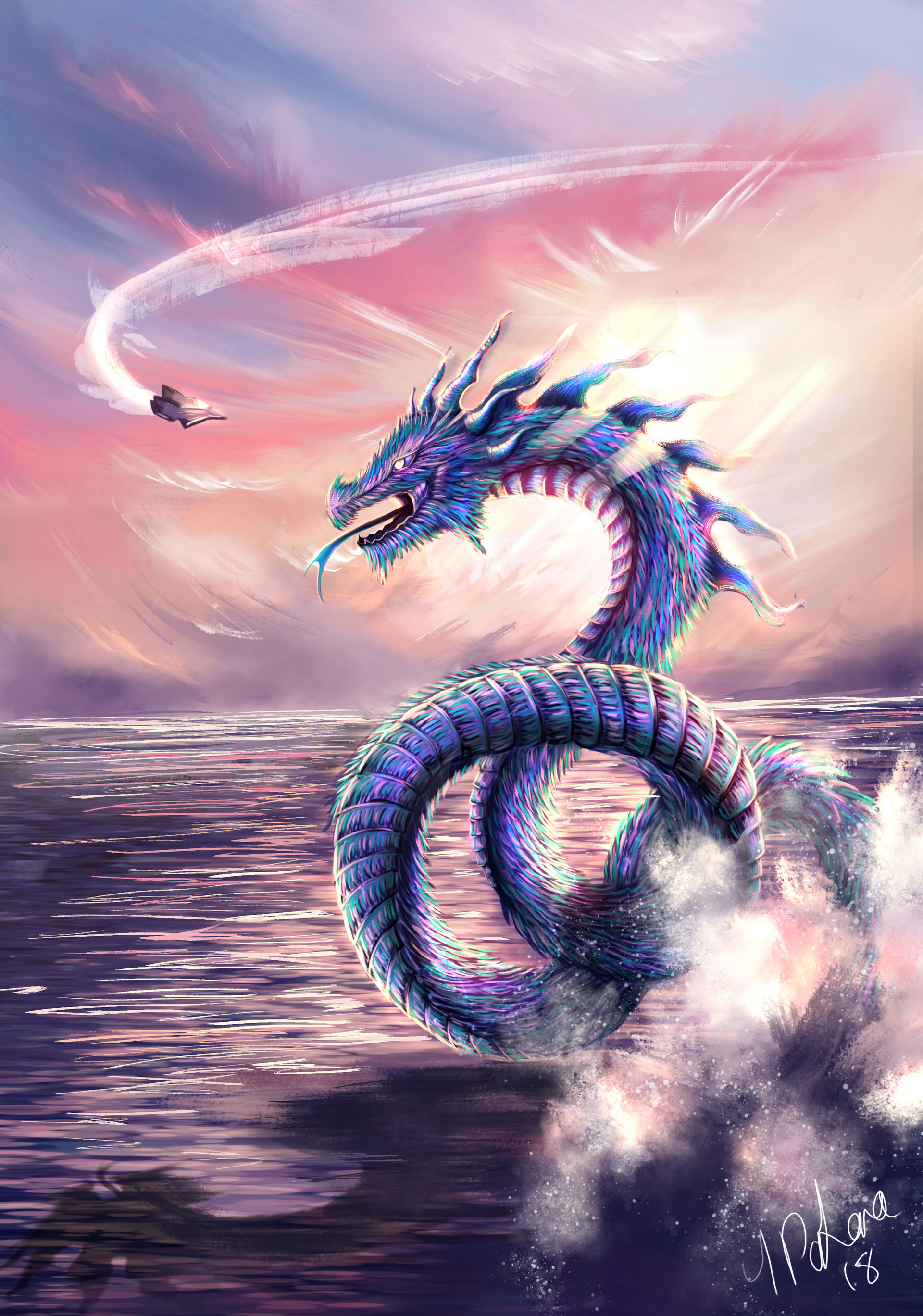 Artstation Water Dragon Tara Pokora Aka Balefyren
