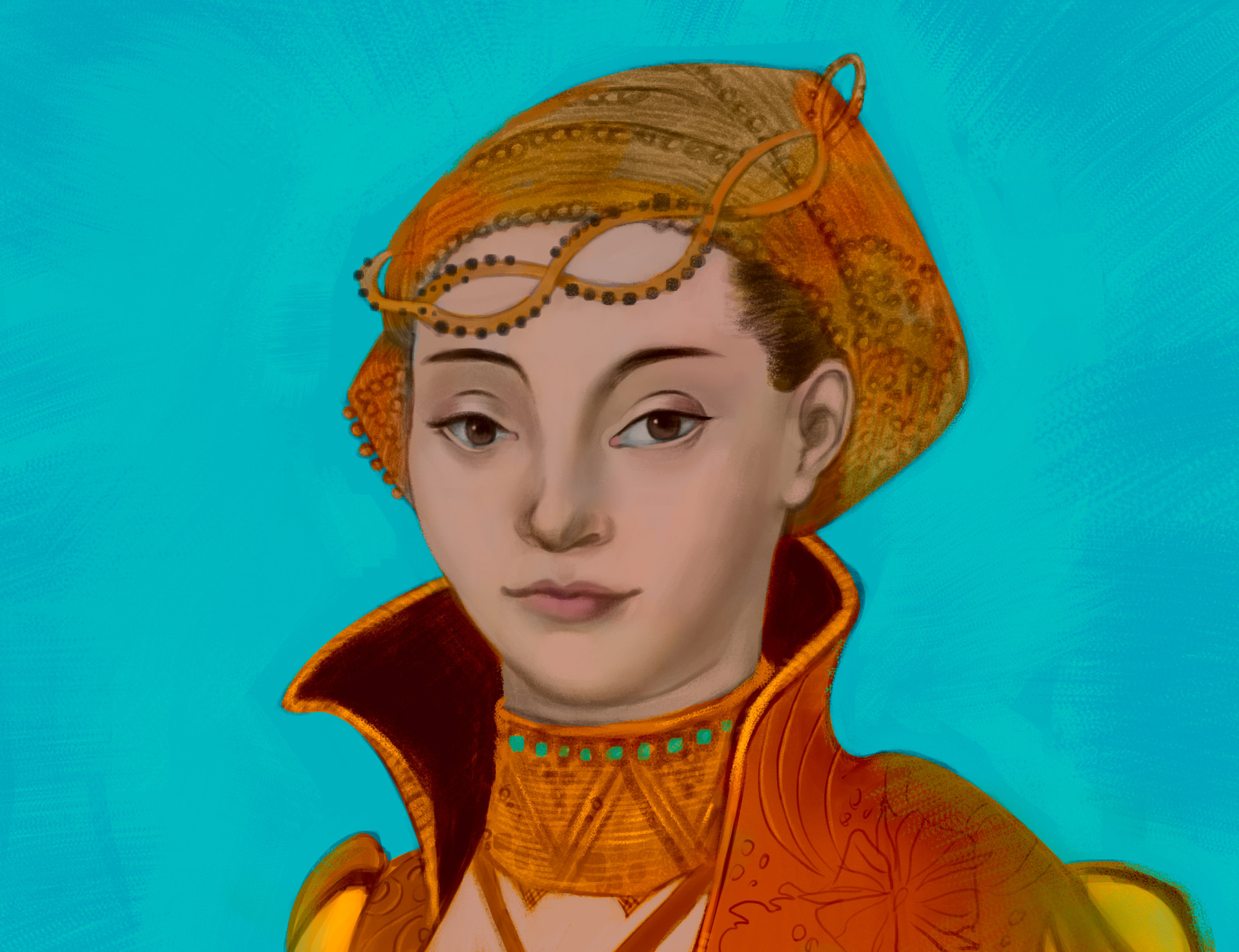 ArtStation Portrait of a Saxon Noblewoman master study
