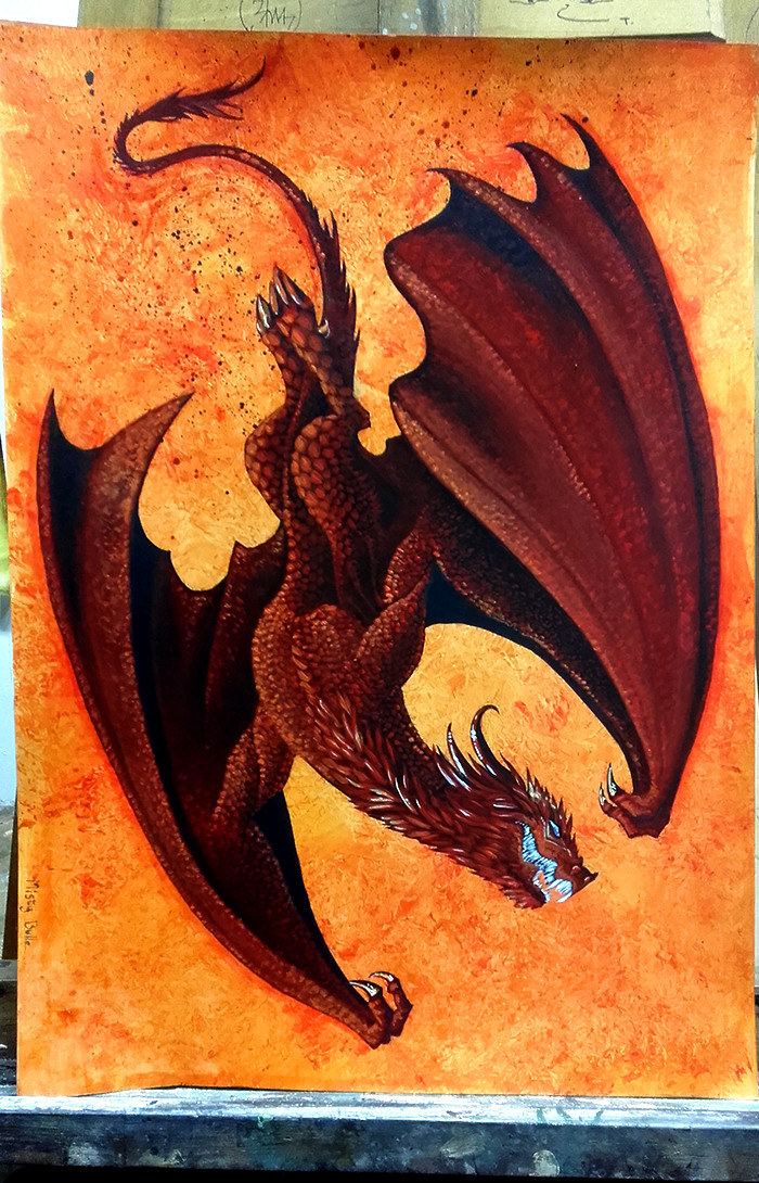 ArtStation - Dragon rouge
