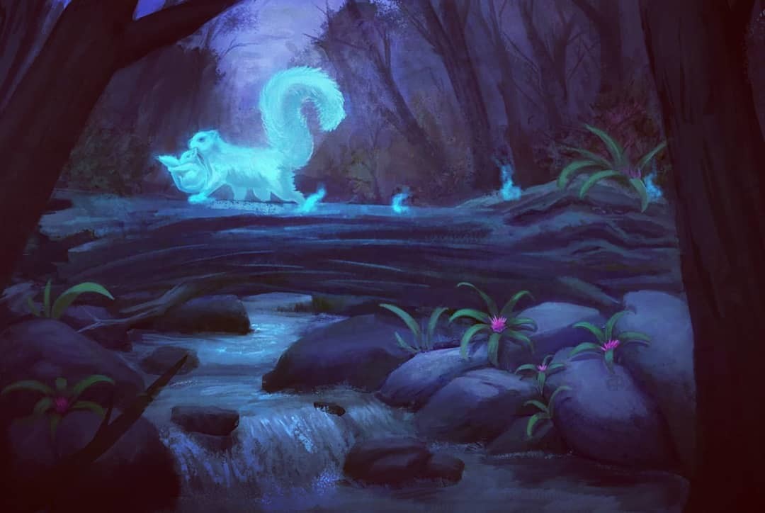 Artstation Blue Fire Squirrel Nguyen Kha