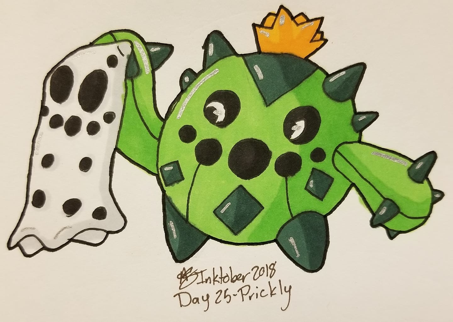 Angela Rutledge - Inktober day 25 - prickly