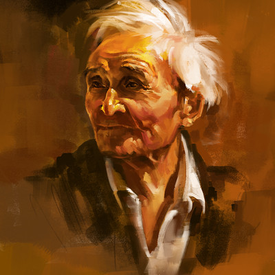 Digital Canvas Digital Portrait Painting