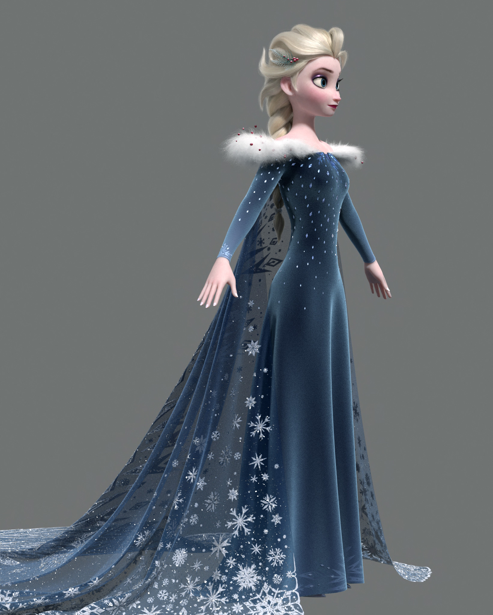 Elsa dark blue dress store