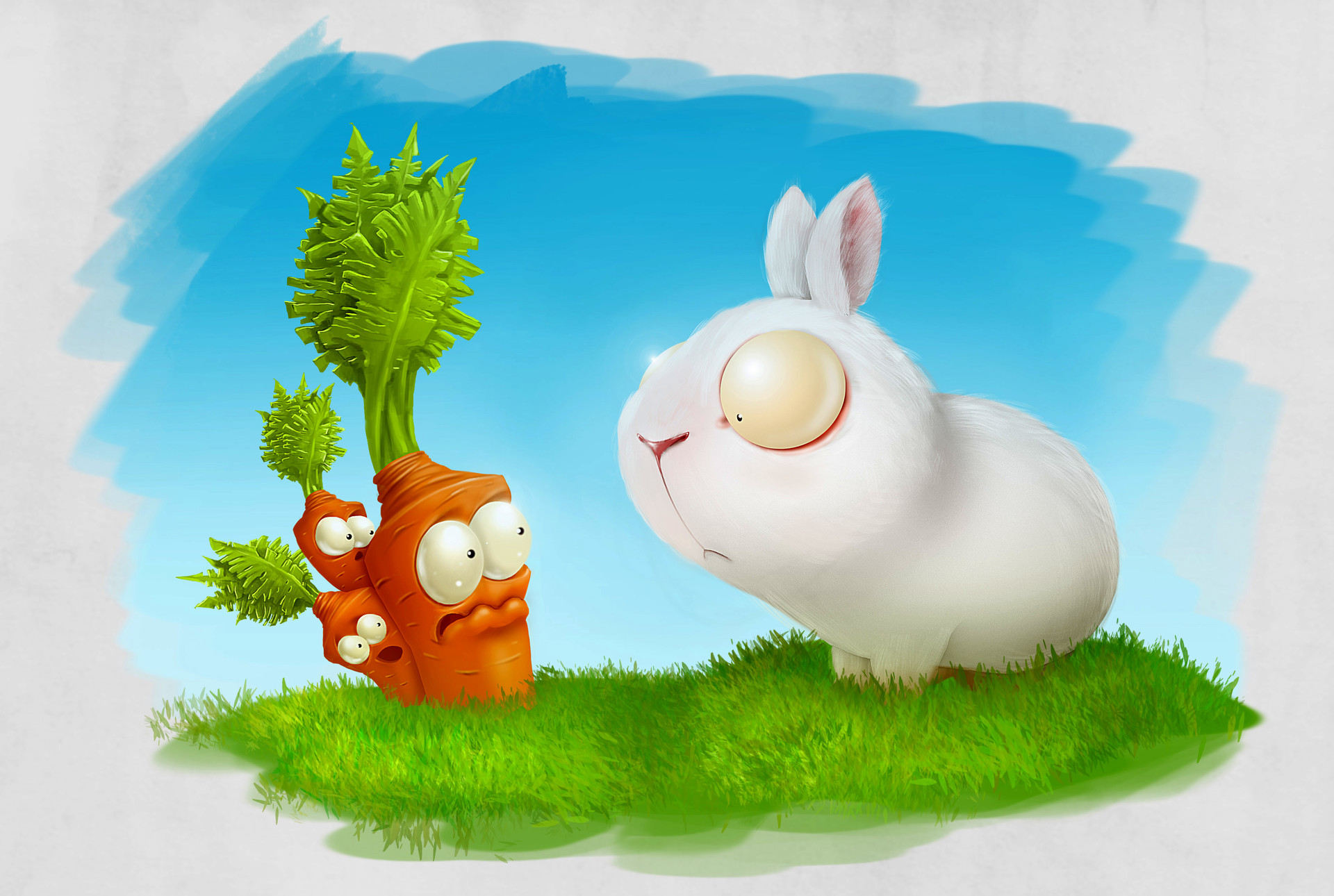 Смешные зайцы картинки. Заяц с морковкой. Забавные рисунки. Смешной заяц. Смешной заяц с морковкой.