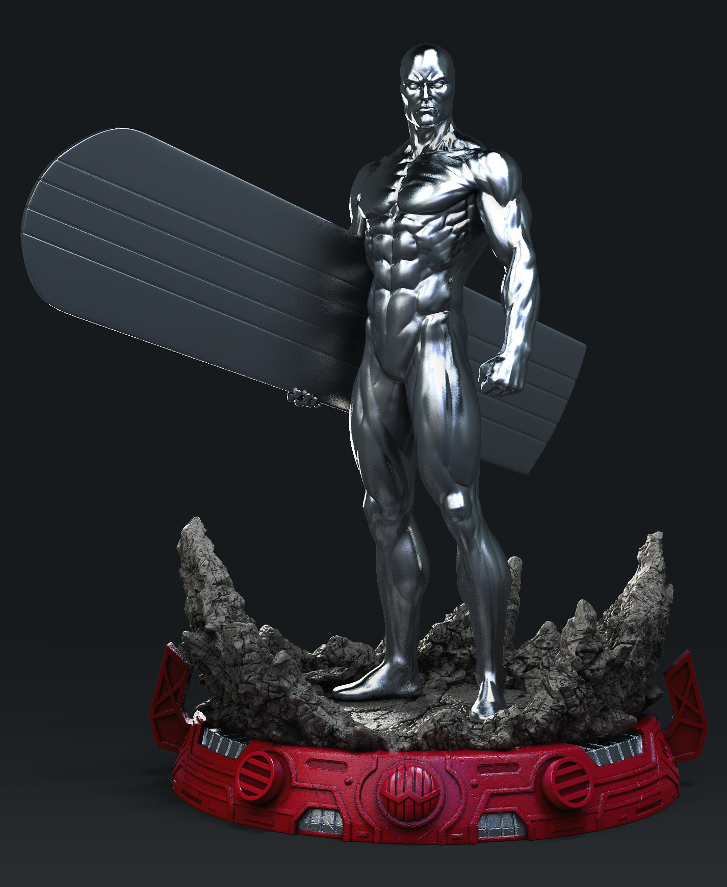 Artstation Silver Surfer Private Commission Rodrigue Pralier