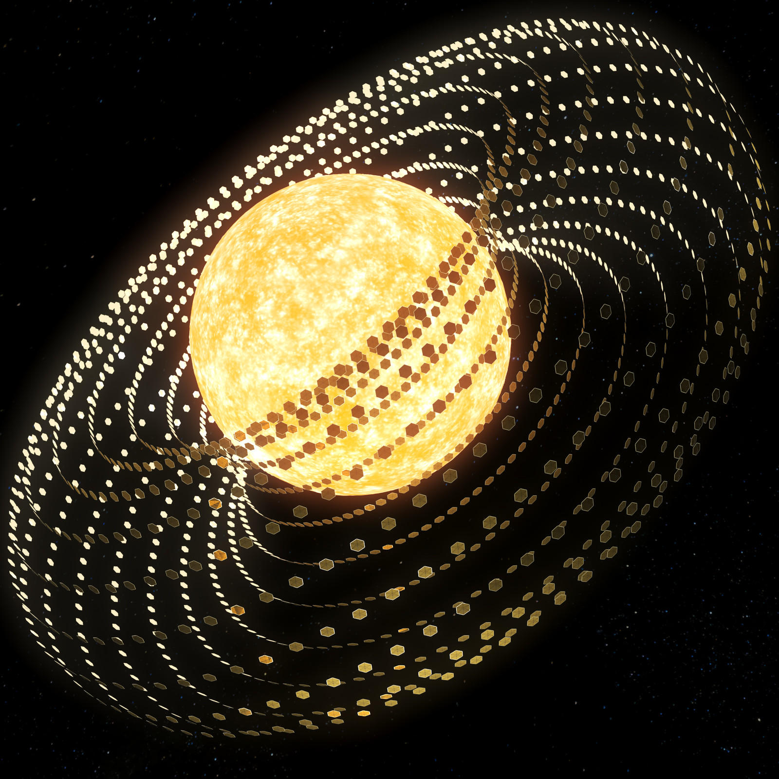 Dyson swarm 3D model