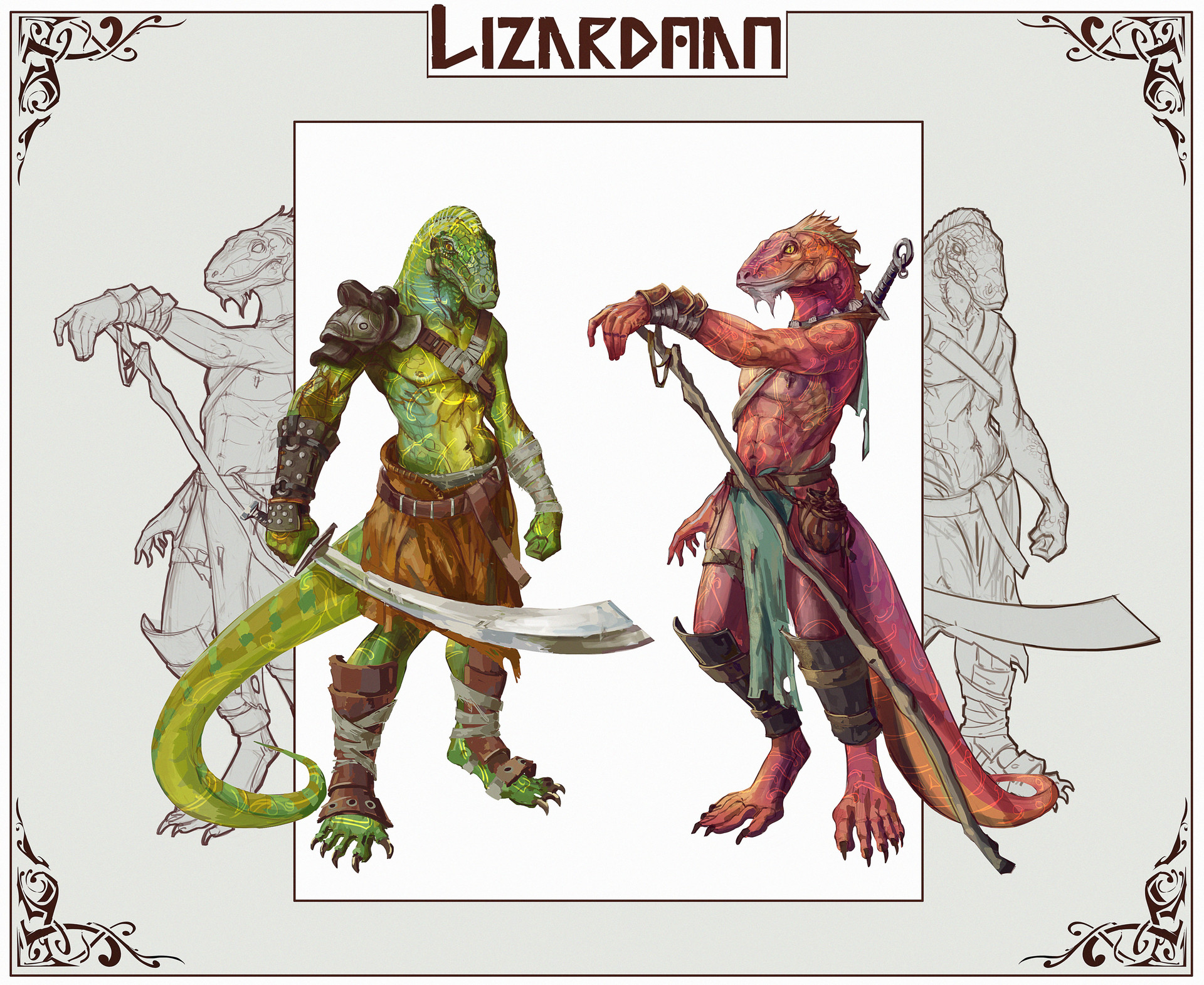 ArtStation - Lizard folks