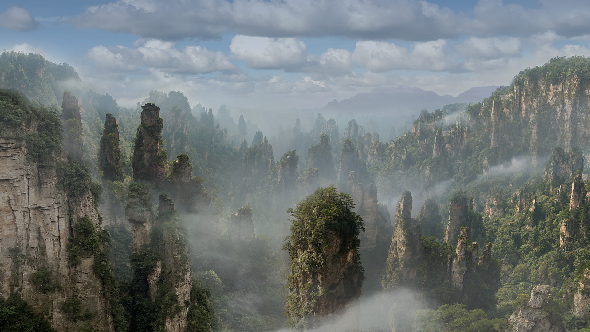 Artstation Matte Painting Of Zhangjiajie Mountain China