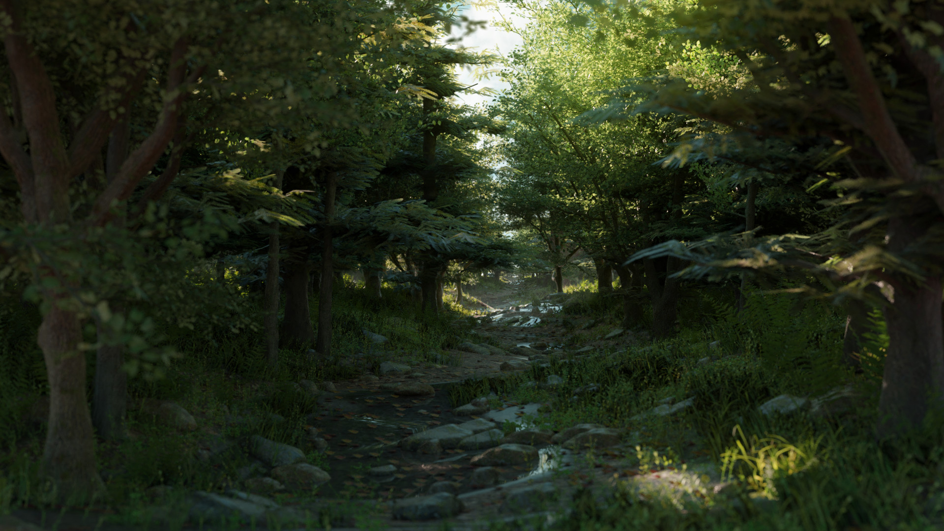 Artstation Blender Forest Render Jeremy Nelson
