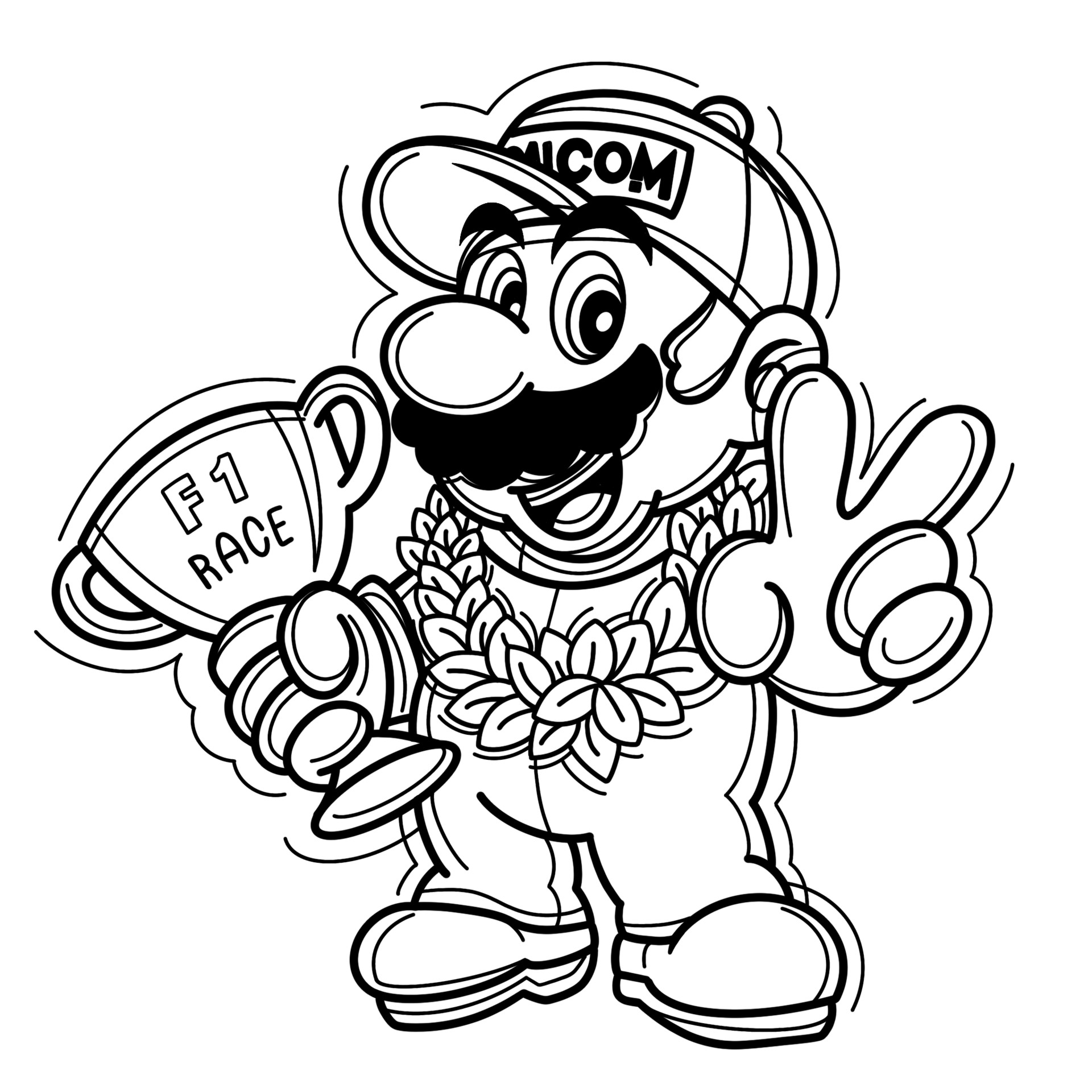 ArtStation - Popular Game Character Line Art