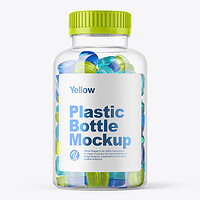 Download Artstation Clear Pills Bottle With Box Mockup Sergey Bandura