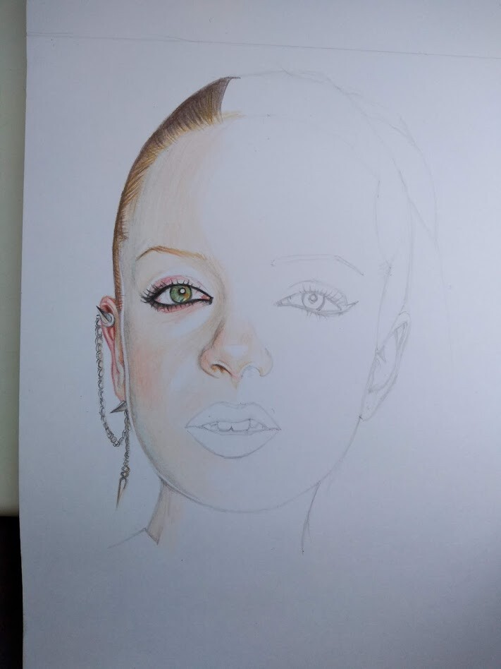 Jenny Turner - Shirley Manson Pencil Portrait