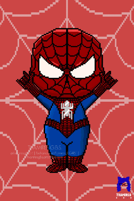Thamires GBS - Spider Man Pixel Art