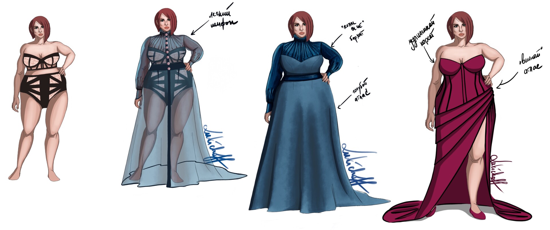 Plus size fashion design top
