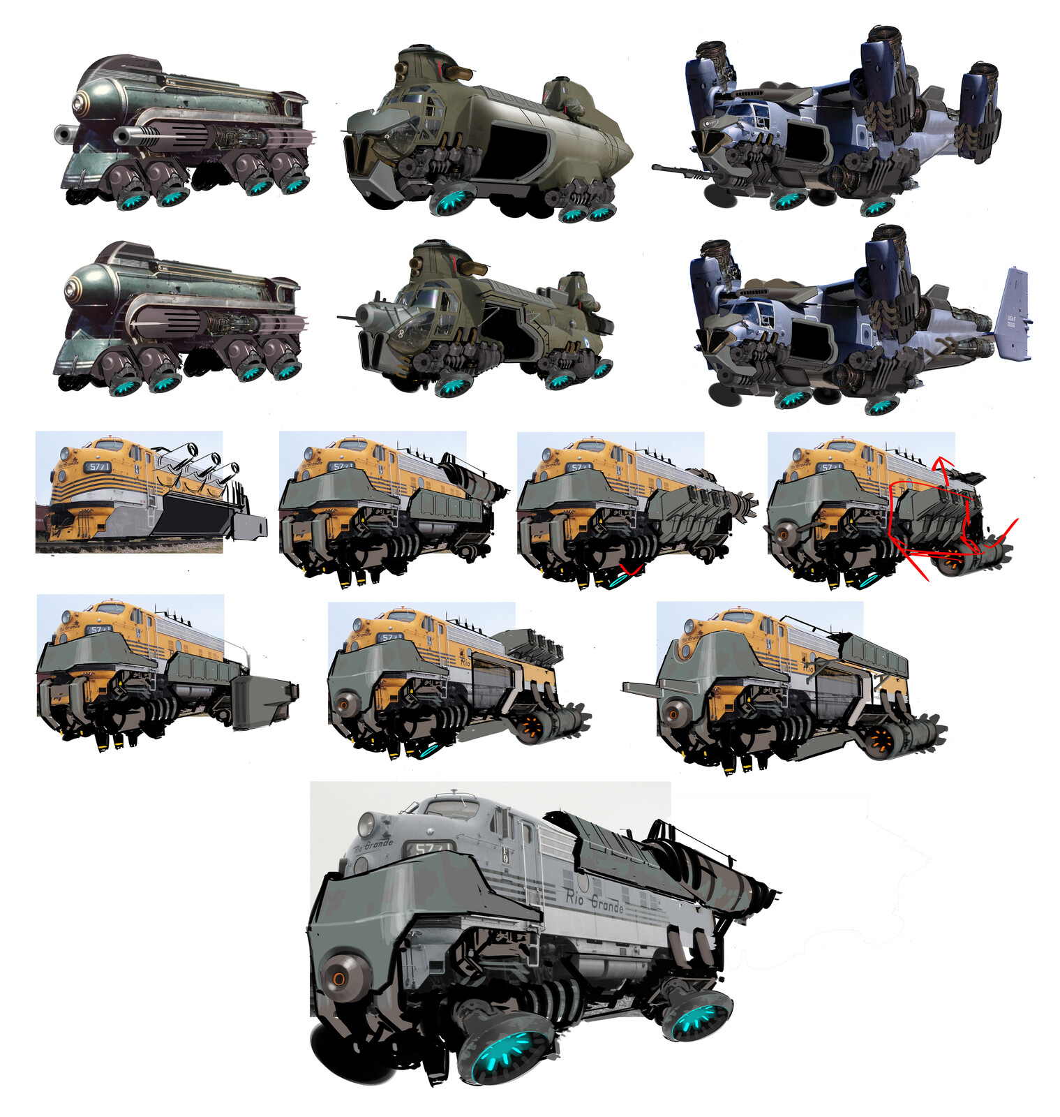 Dropship development.  My AD instructed me to design the dropship heavily based upon an existing vehicle.