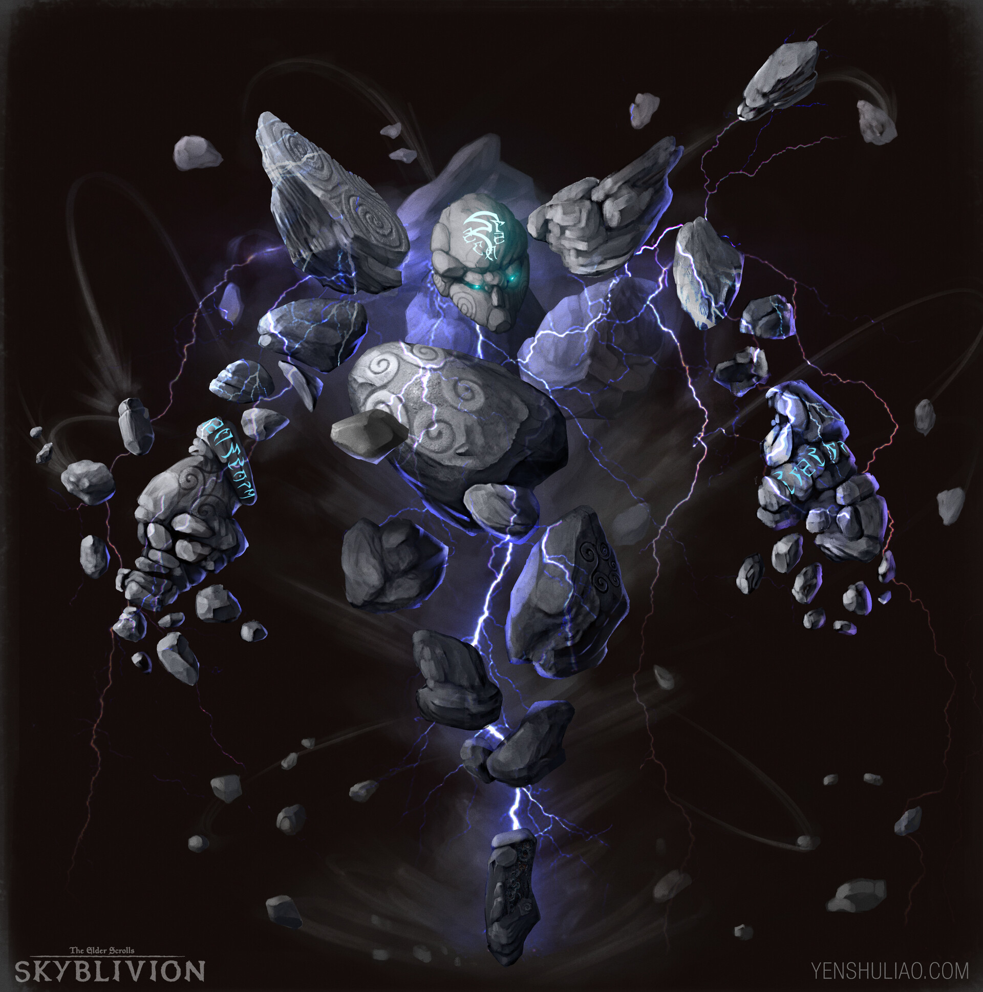 Image result for elder scrolls storm atronach art