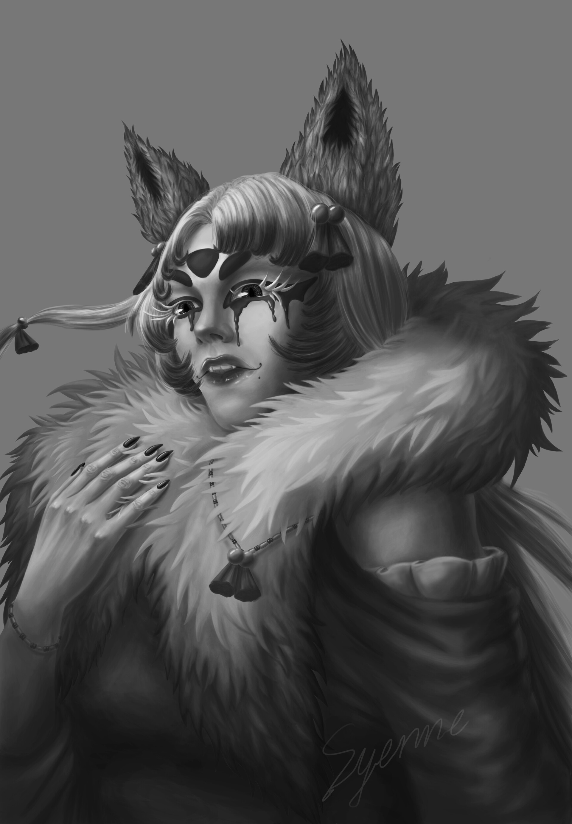 Artstation Fox Yokai Syenne Vikki