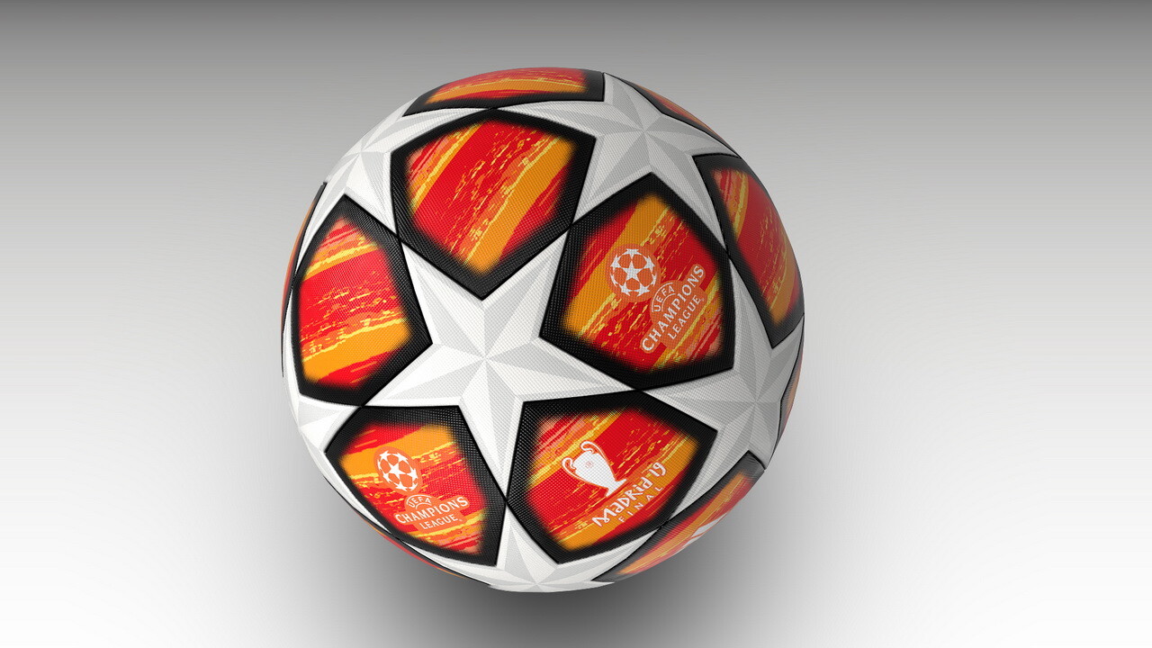 ArtStation Ball Champions League 2019 Low poly 3D model