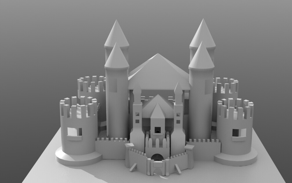 Хогвартс Low Poly