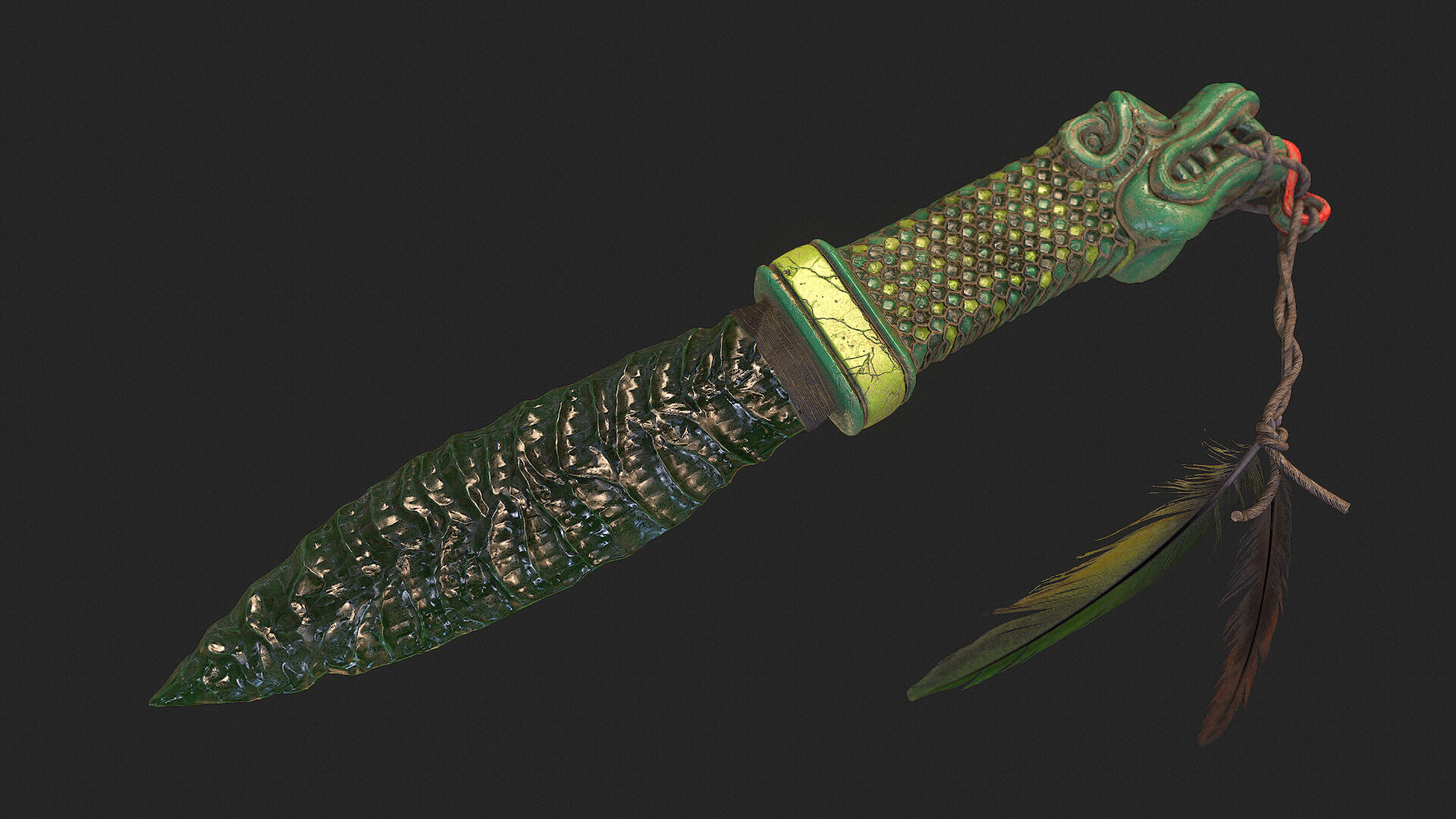 Aztec obsidian sword