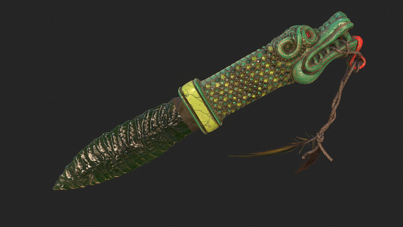 Pavlo Lisunov - Aztec obsidian knife