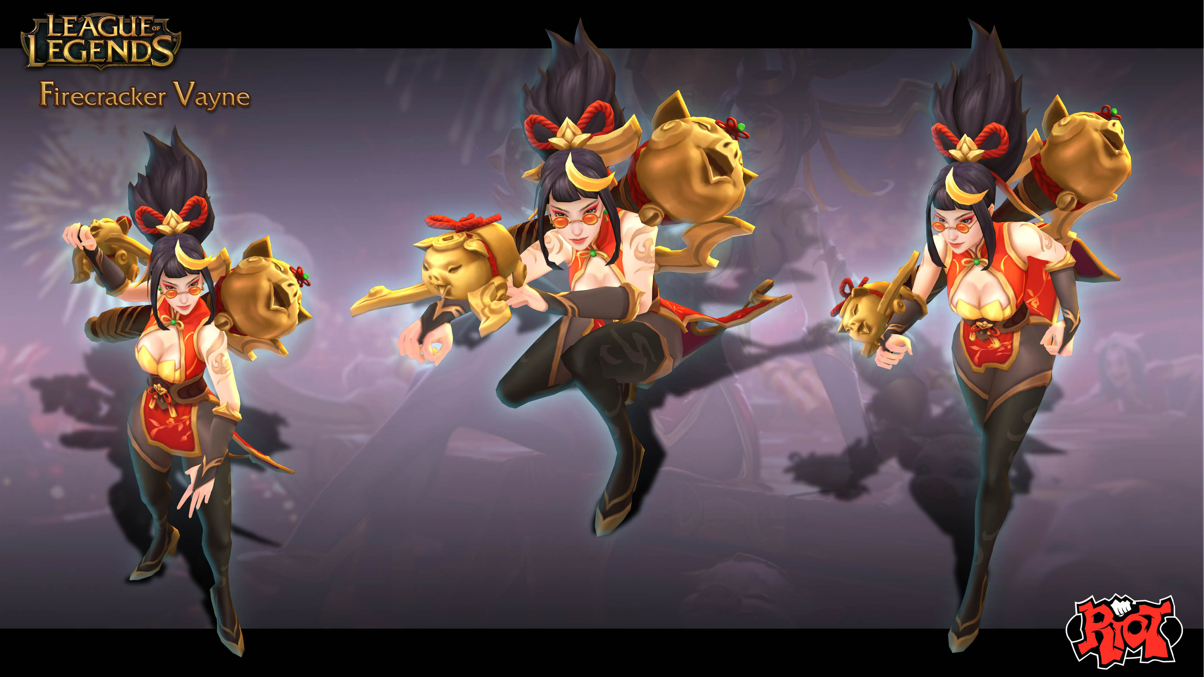 Lunar Year Vayne Artstation Lunar Revel 2019 Firecracker Sejuani Firecracker Vayne Coin Emperor Tahm Kench Duy Khanh Nguyen