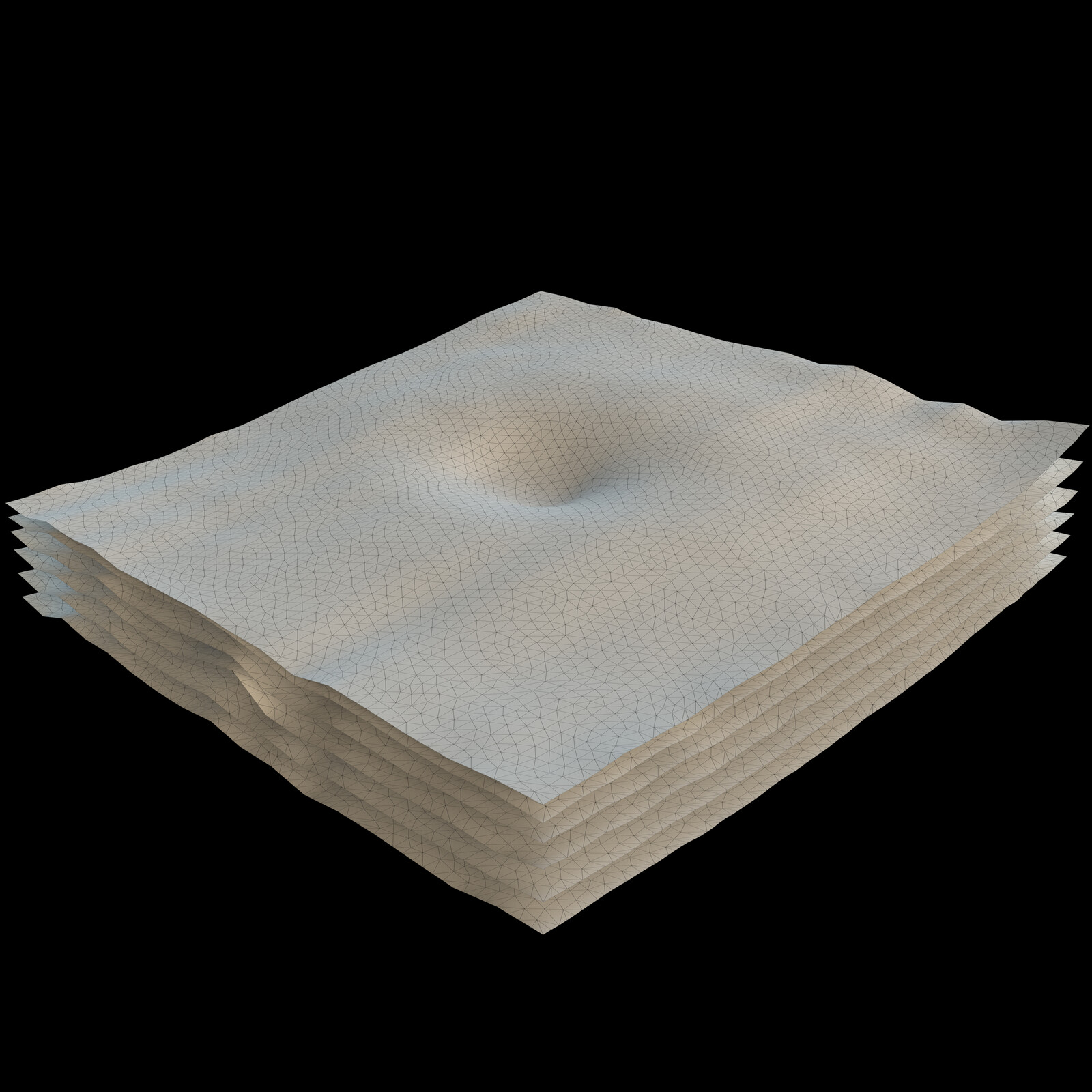 generated mesh from an OCT report with 18 Scans