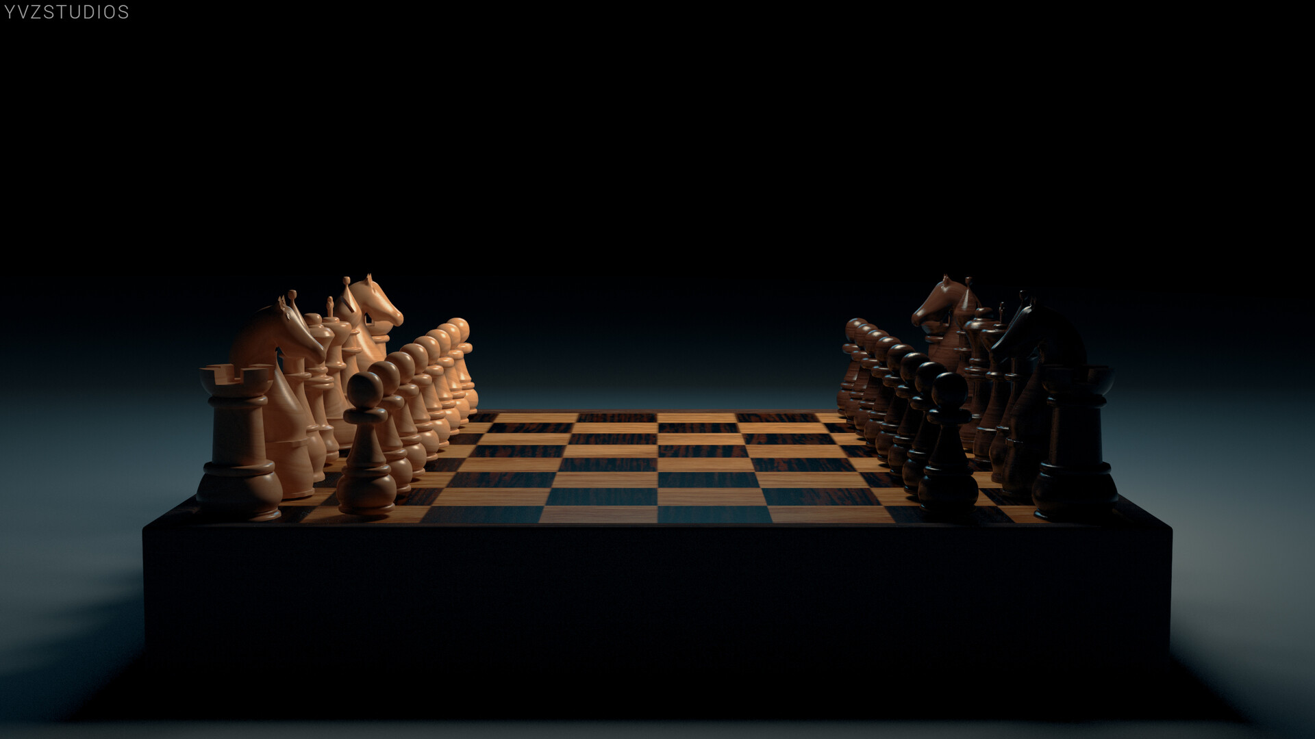 3D chess board on black background, Backgrounds Motion Graphics ft