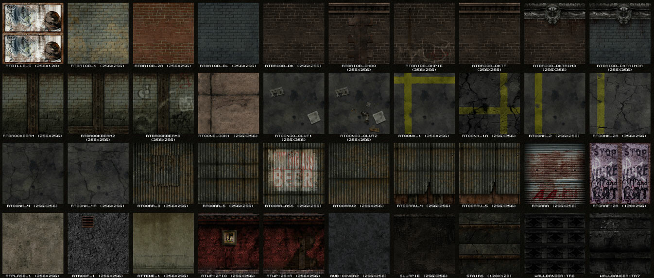Urban texture collection.