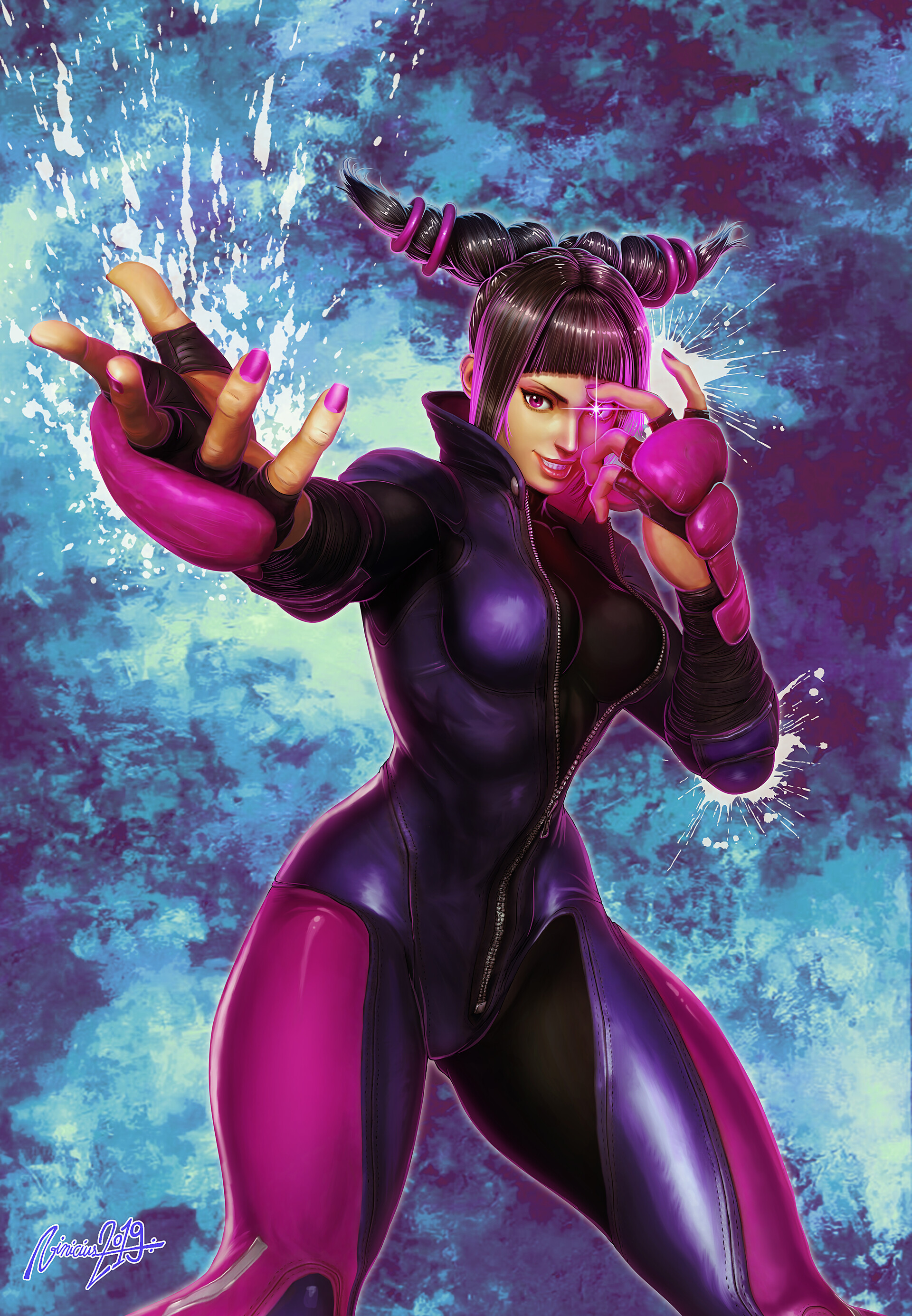 Juri Street fighter ® Capcom® Art and Colors by Vinicius Moura.