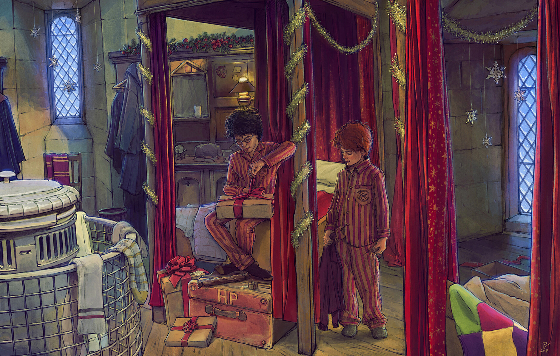 ArtStation - The Mirror of Erised - Harry Potter Illustration