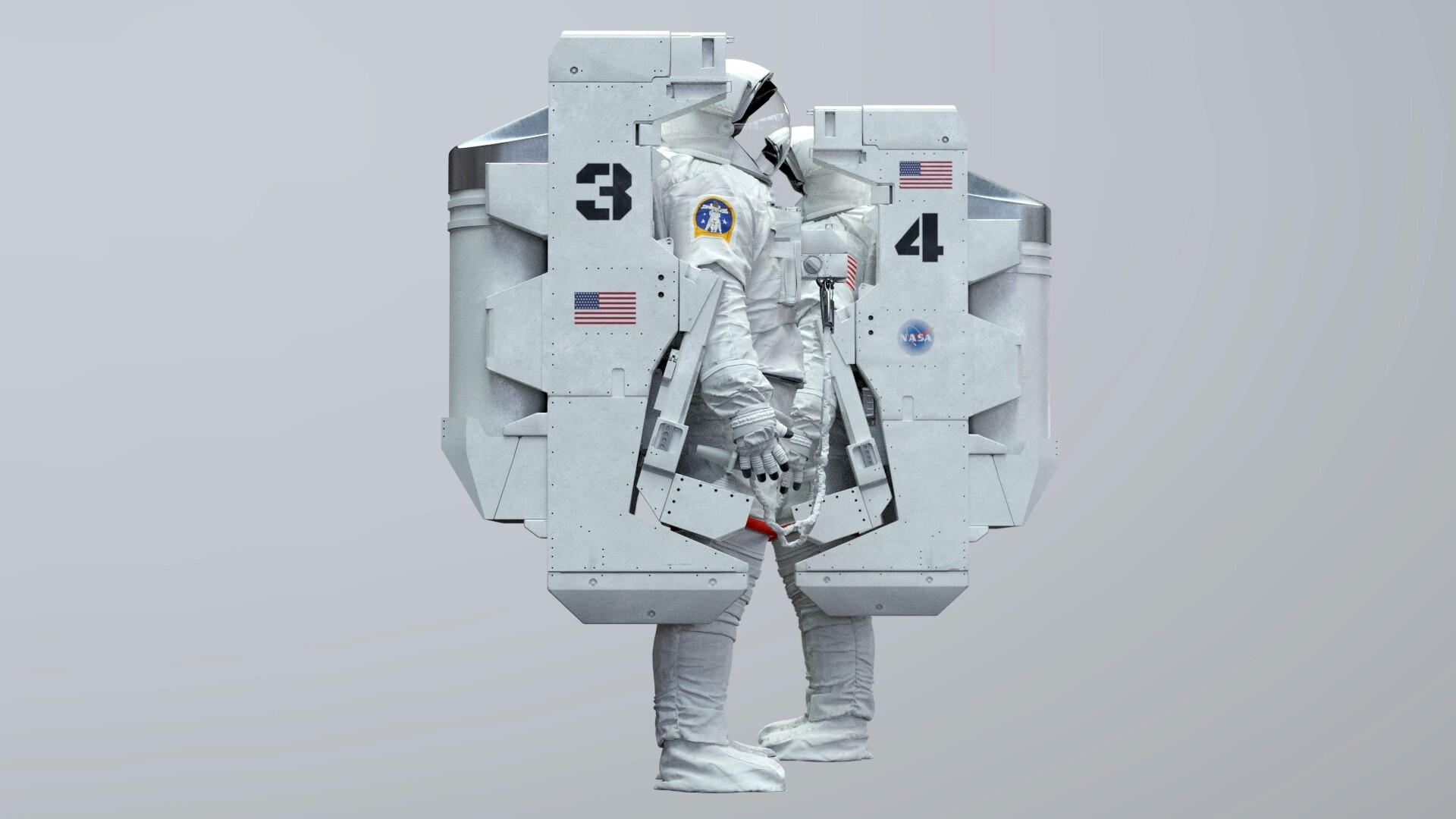 ArtStation - EMU MMU SAFER Spacesuit