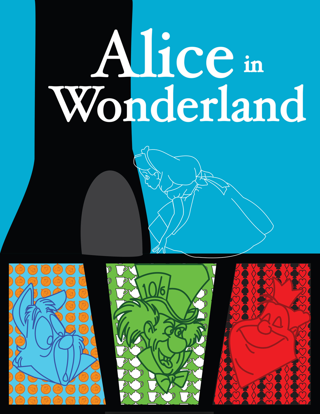 Alice in Wonderland Roadshow Style Poster