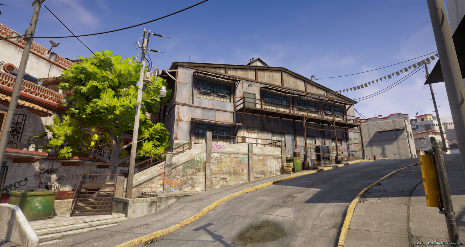Warehouse Rear/Side: Day
Final approved look