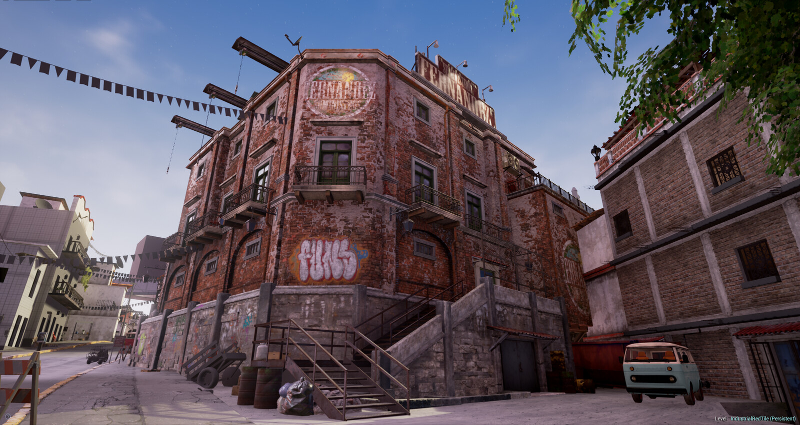 Warehouse Front: Morning
Final approved look