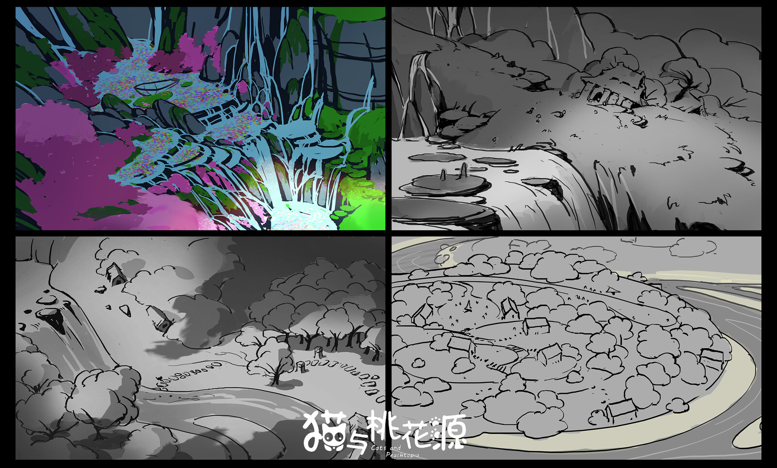 designs of areas by shots