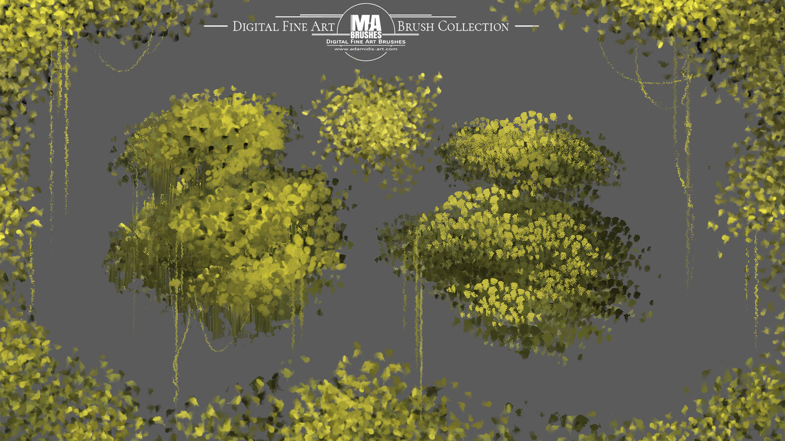 Included in the MA-Brushes Pack! Stunning Foliage / Tree / Leave / Grass Brushes!