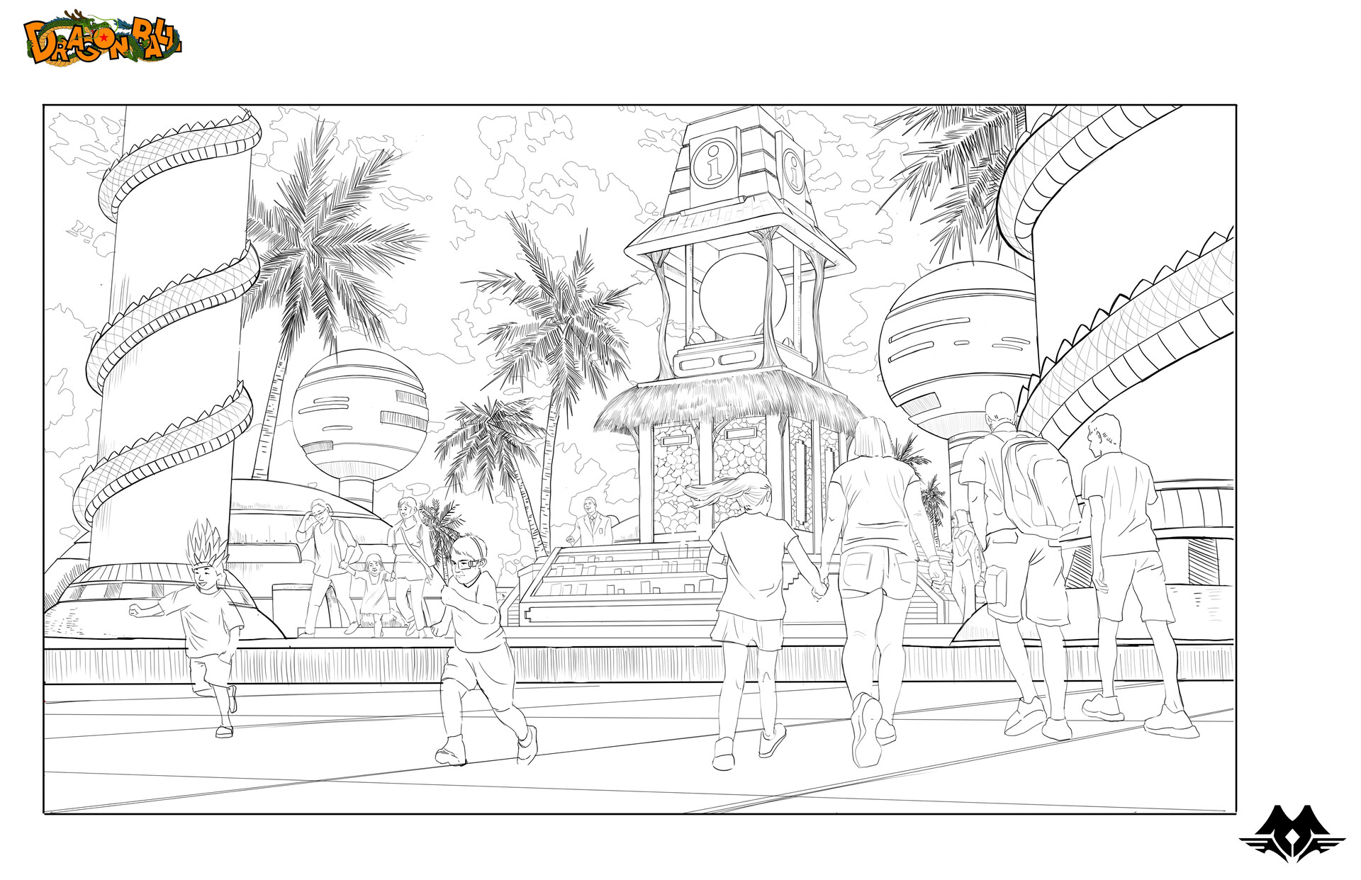 Artstation Dragon Ball Theme Park Matt Han
