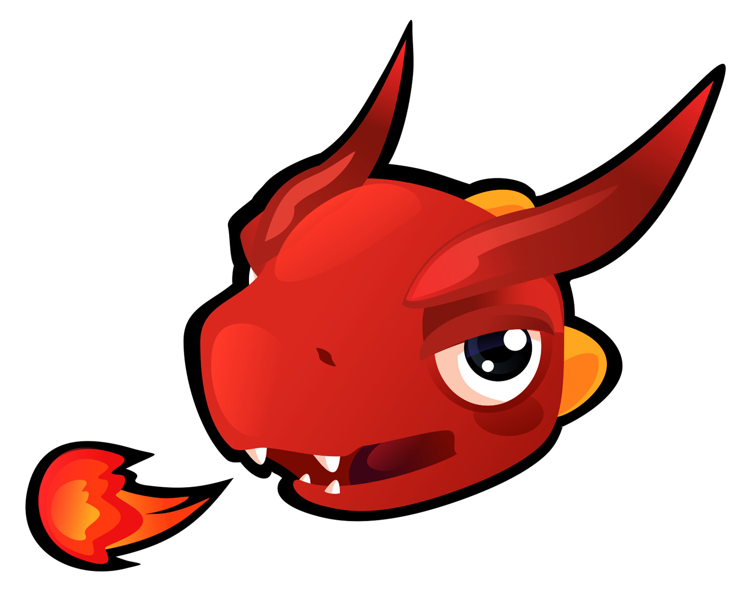 The MSI red dragon mascot head, for another group
