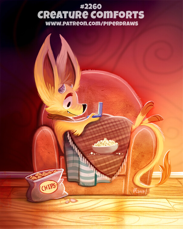 Artstation Daily Paint 2260 Creature Comforts Piper Thibodeau
