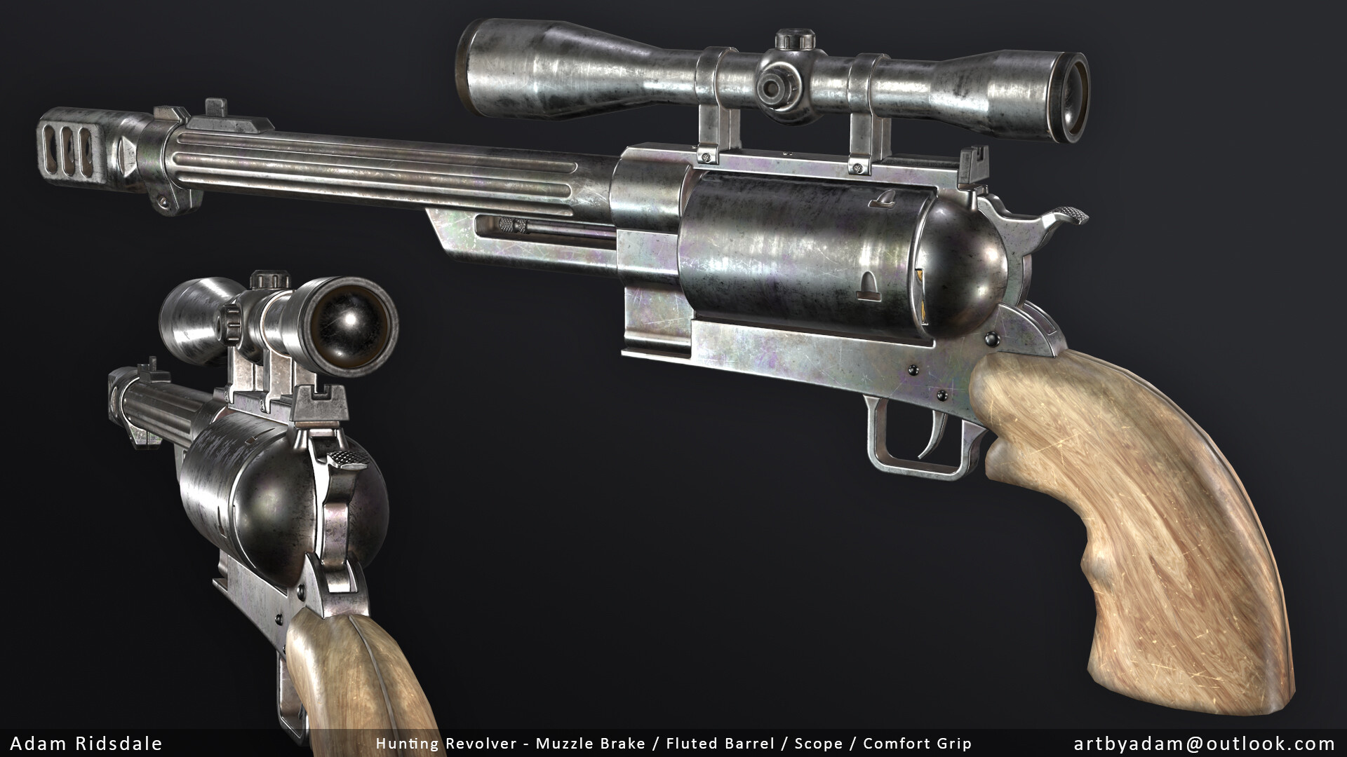 Artstation Hunting Revolver Ranger Sequoia Adam Ridsdale