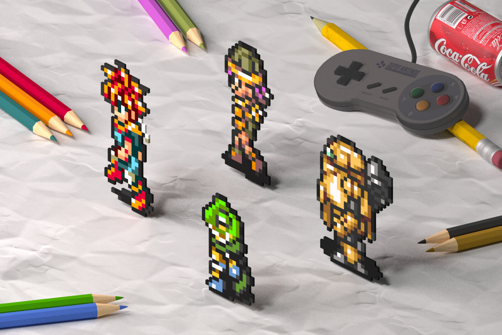 Artstation Chrono Trigger Animation 2d Sprites Meet 3d Scene