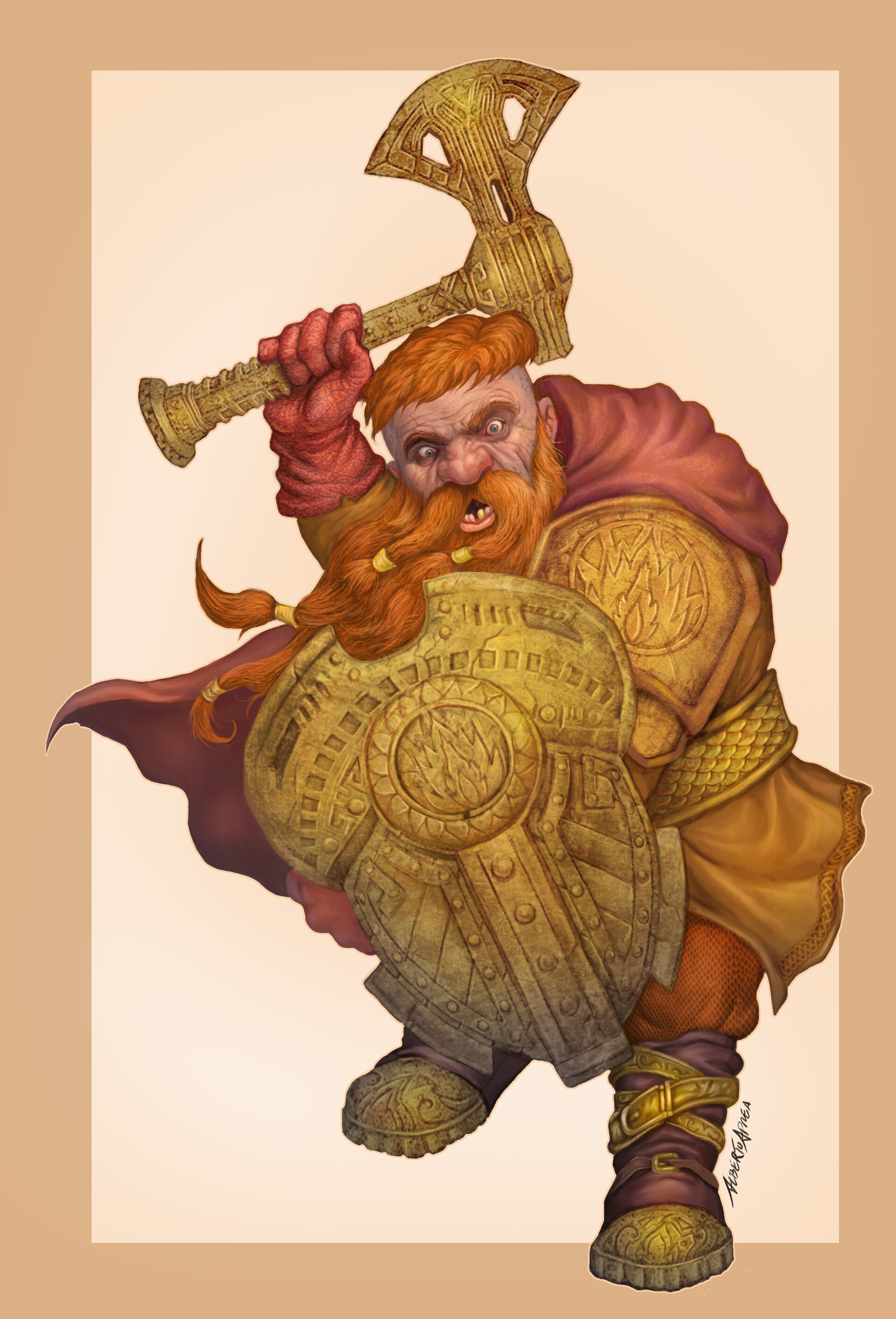 ArtStation - gold dwarf