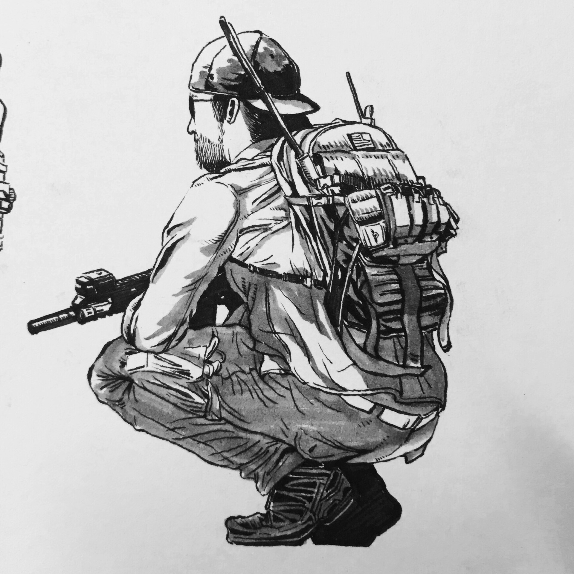 Рисунок бойцу. Арт эскиз военный. Милитари рисунок. Military рисунки. Рисованные в военном стиле.