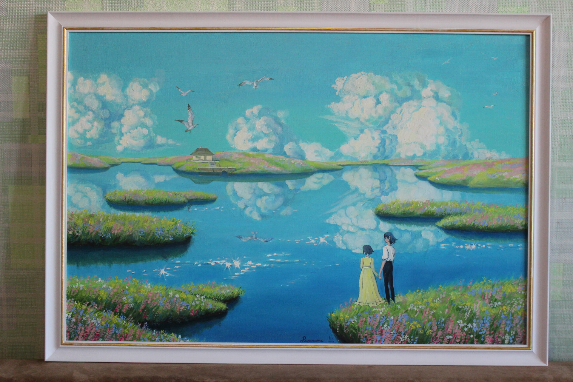 Lydia Rozanova Art Inmyartworld Howl S Moving Castle Original Art Oil Painting Original Landscape Painting I've decided to stick with my medium ….i'm all. howl s moving castle original art oil