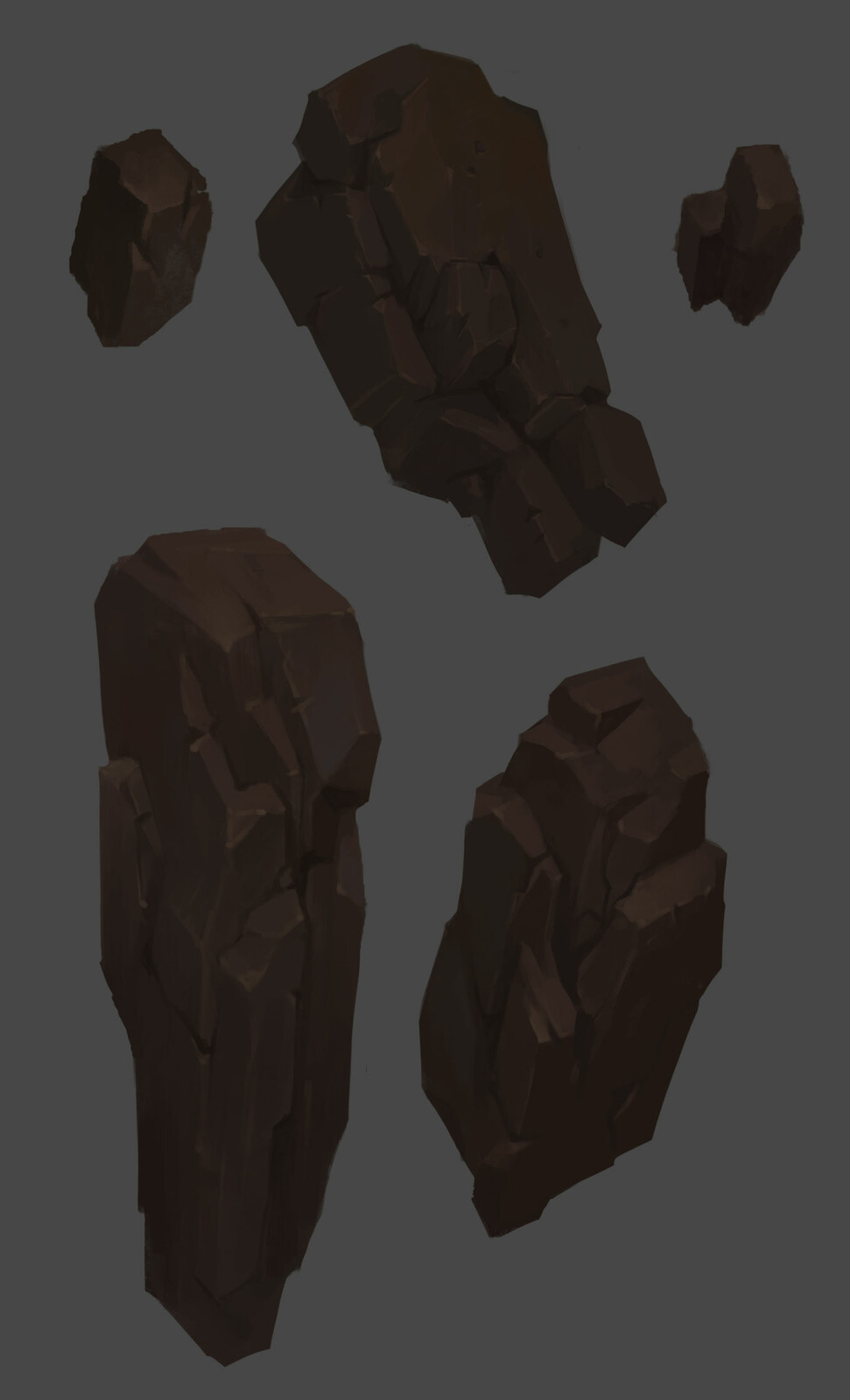 Stone shape sketch for cave kit
