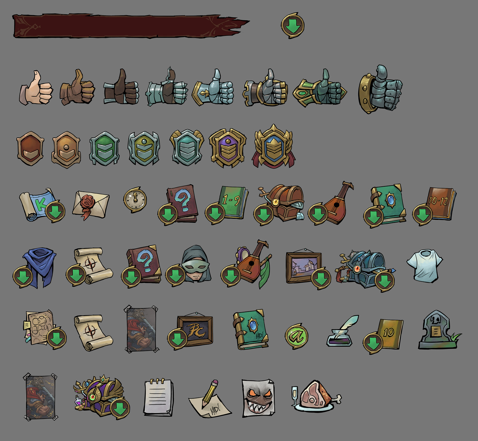 Kickstarter icons.  I helped them do this as a freelancer, and it's a bit surreal to think about how a fun side project turned into a long-term home and a project I am able to feel 100% proud of.